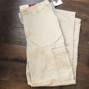 Chaps Cargo Khaki pants 33x34
